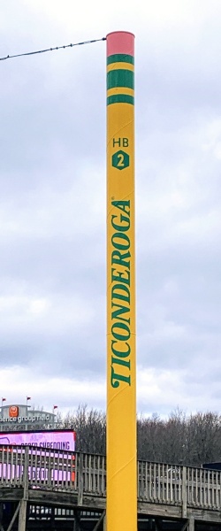 Ticonderoga Pencil Pole at the Timber Rattlers Stadium