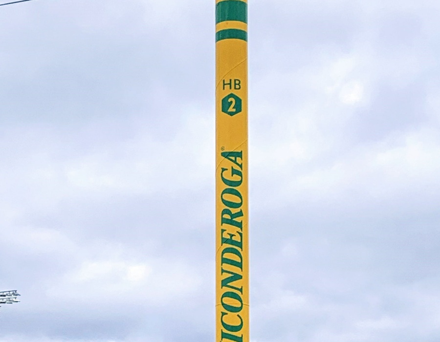 Ticonderoga Pencil Pole at the Timber Rattlers Stadium