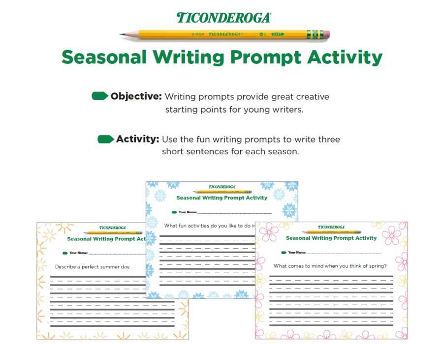 Seasonal Writing Prompt Cover
