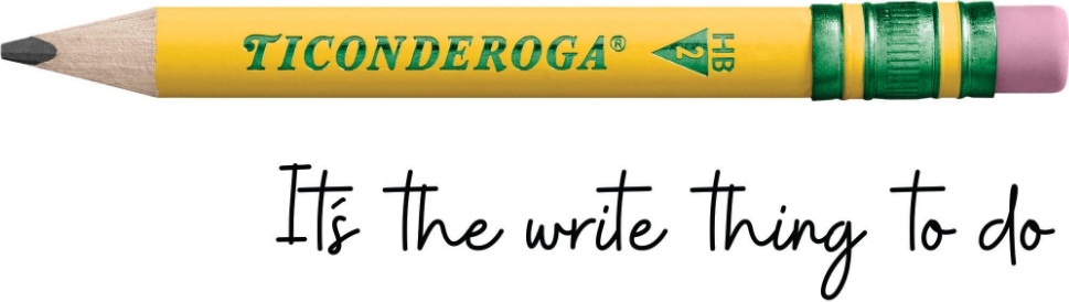 Pencil image with the text: It's the write thing to do.